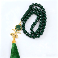 Perles de prière musulmanes Tasbih, peigne à barbe métallique de poche, coffret cadeau thème Arabie Saoudite, cadeaux pour le Ramadan, l'Aïd, les jours nationaux et les événements d'entreprise