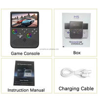 Konsol Game Genggam Retro H5 Sistem Linux Layar IPS 5.0-inci Baterai 4000mAh Komunikasi Wi-Fi HD 64G Konsol Game Saku Portabel