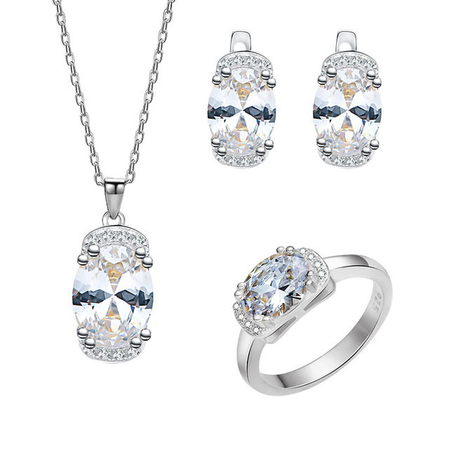 Wholesale Moissanite Jewelry Set 925 Moissanite Jewelry Gra Certified Moissanite Jewelry