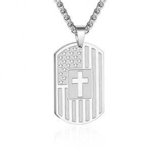 Nouveau design 2024 – Collier pour homme en acier inoxydable gravé, anti-ternissement, vente en gros - Product Image 2