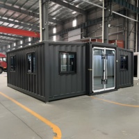 Vente en gros usine – Maison conteneur modulaire extensible moderne, maisons préfabriquées en panneaux sandwich d'acier, conception pliable extensible