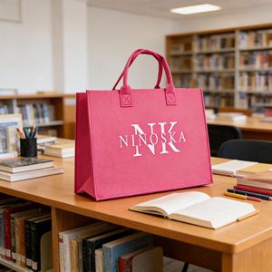 Sac fourre-tout en <span class=keywords><strong>feutre</strong></span> robuste, <span class=keywords><strong>lavable</strong></span>, écologique, réutilisable, avec logo personnalisé, idéal pour la promotion en magasin, les événements, les cadeaux d'entreprise - Product Image 2