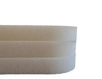 Feuilles de mousse PU à cellules ouvertes en forme de U, sur mesure, directement de l'usine, épaisseur 35 mm, pour mousse à séchage rapide pour mobilier d'extérieur