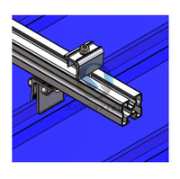 Cadre de support en aluminium industriel personnalisé, solide et flexible, rail de montage solaire pour toits métalliques