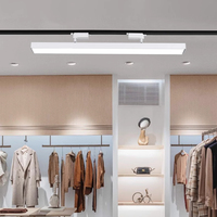 Luz de Riel Magnética LED COB Ajustable, Diseño Moderno de Tira Larga, Montaje en Superficie de Techo, Alto CRI 95, Luz de Relleno para Hotel