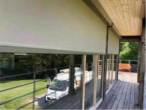 Stores roulants coupe-vent extérieur en aluminium Zip Screen pare-soleil volets lavables stores extérieurs personnalisés - Product Image 5