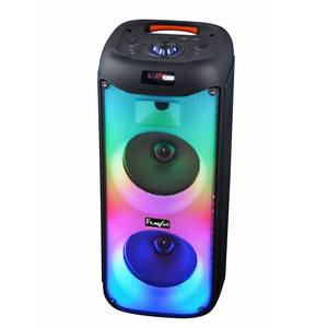 Caja de sonido de música de audio profesional con altavoces duales de muestra gratis de 6,5 pulgadas <span class=keywords><strong>RMS</strong></span> 40W Altavoces de micrófono inalámbrico de gran potencia - Product Image 1
