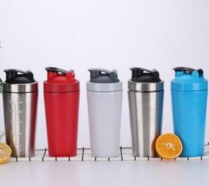 Bouteille shaker portable en acier inoxydable pour <span class=keywords><strong>le</strong></span> voyage, la randonnée, <span class=keywords><strong>le</strong></span> camping, les sports de plein air, avec marqueur – Vente en gros - Product Image 3