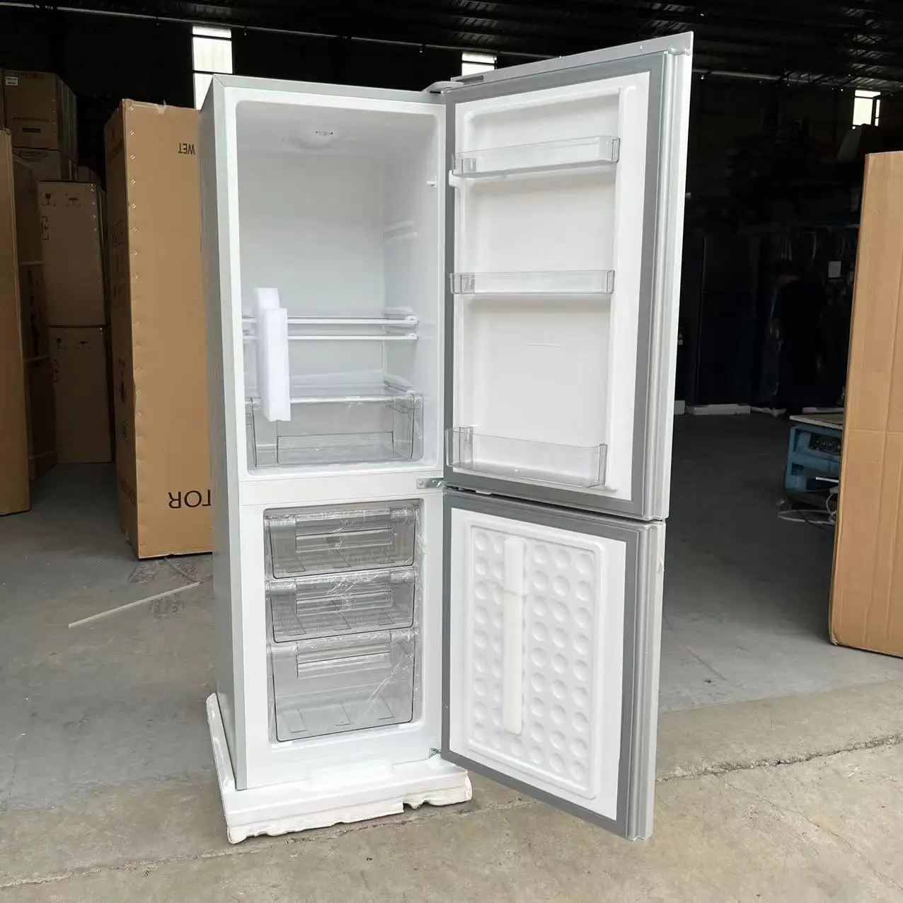 200-300L Refrigerador Alquiler de Casa Dormitorio congelado Tres puertas mini refrigerador Refrigerador para el hogar