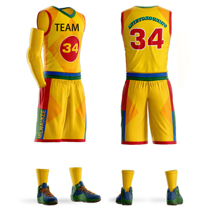 Fournisseur en gros de vêtements de basket-ball personnalisés avec logo, ensemble de maillots de basket-ball pour hommes, tissu 100% polyester # 1 Bookeres # 4 Oladipoes - Product Image 2