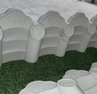 Diseños decorativos externos e interiores de la villa con tejas Eps de cerámica espumada