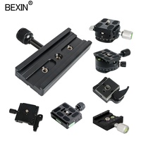 BEXIN Accessoires de photographie pour appareil photo reflex numérique QR50 Plaque de fixation rapide Arca-Swiss, adaptateur de base pour trépied et rotule