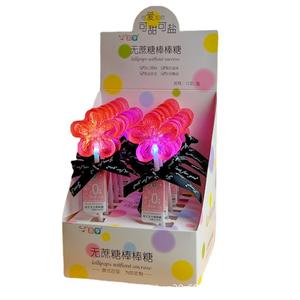 Barre clignotante à haute intensité nuit fleur de pêcher sucette saveur fruitée en vrac emballé revêtement décoratif Tanabata cadeau enfants - Product Image 1