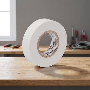 Nastro isolante professionale bianco, spessore 0,13 mm, larghezza 19 mm, rotolo da 25 metri - Product Image 3