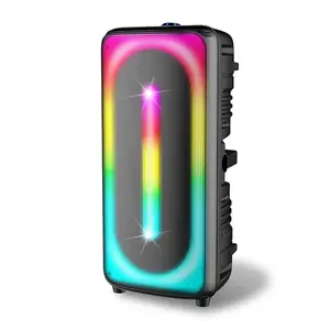 Dj Speakers Loud 6.5 Inch Speaker Big Karaoke Powered LED Blue Tooth Outdoor Party Speaker with Mic