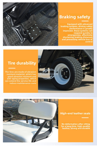 Carrito de Golf Eléctrico de Alta Velocidad para Uso en Resorts, Mini Carro de Golf de 4 Ruedas y 2 Plazas, 48V, para Hotel - Product Image 5