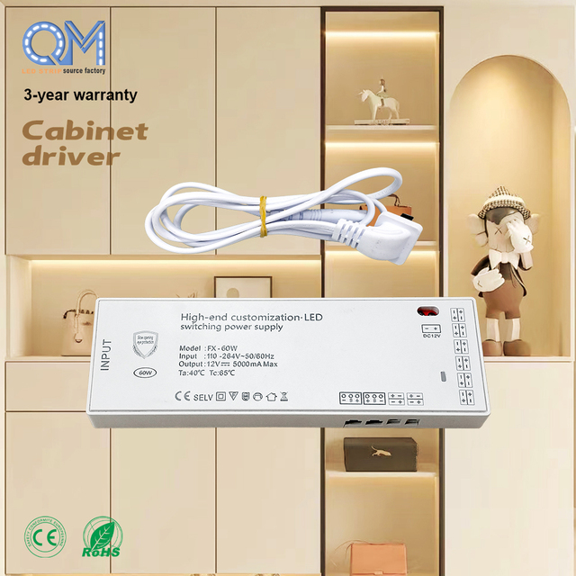 .Durable 12V 24V 36W 60W 100W Power Supply Transformer For Furniture Kitchen Lighting LED Strip Cabinet