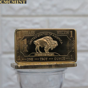 Koin Tantangan Kuningan 1 Oz Batangan Kuningan Buffalo Dengan Cmcmint di Bagian Belakang Koin Kuningan Logo Kustom - Product Image 4