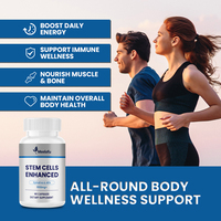 Capsules d'Complément Amélioré aux Cellules Souches, Mélange Naturel d'Algues AFA et de Spiruline, Pilules Alimentaires Végétales à Absorption Maximale