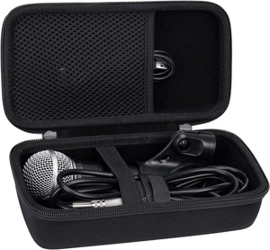 กระเป๋าถือ EVA แบบแข็งที่กำหนดเองสำหรับ <span class=keywords><strong>Shure</strong></span> <span class=keywords><strong>SM58</strong></span>/PGA48/SM48S/เบต้า58A/PGA58/SV200/SV100/KSM8ไมโครโฟนกระเป๋าวัตถุประสงค์พิเศษและเคส - Product Image 1