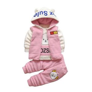 Ensembles de vêtements d'hiver épais et chauds pour filles, vêtements en coton peluche pour bébés filles, vêtements pour enfants - Product Image 4