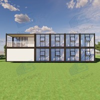 Boxspace Maison Modulaire Personnalisée 20ft 40ft Bâtiment de Bureau Préfabriqué Conteneur Portable pour Chantier
