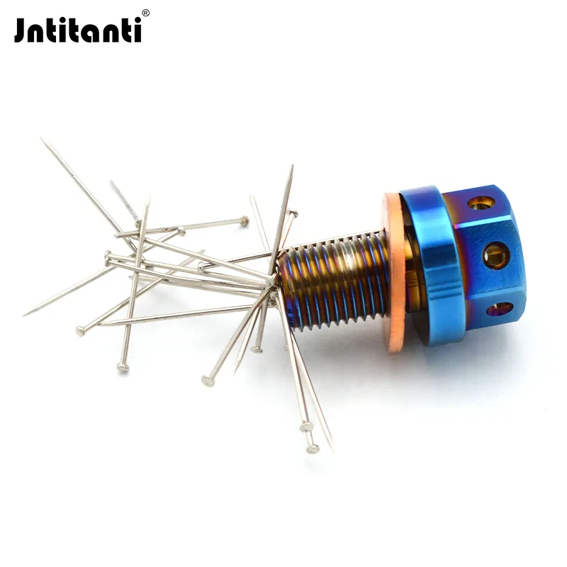 Jntitanti high quality 10.9 grade Ti-6Al-4V Auto Engine Oil Drain Plug Bolt gear oil drain plug with powerful Magnetic