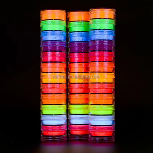 Set de 12 Colores de Polvo Fluorescente Luminoso, Brillo en la Oscuridad para Manicura, Fiesta, Rostro, Pestañas, Uñas, Pigmento Brillante, Herramienta de Salón DIY, Venta al Por Mayor - Product Image 2