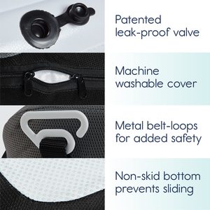 Siège auto <span class=keywords><strong>gonflable</strong></span> surélevé personnalisé en gros pour les voyages - Conception de dossier étroit portable pour les tout-petits et les enfants - Product Image 5