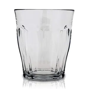 Tasse en verre à whisky transparent en promotion monocouche provenant des fabricants de vin en chine