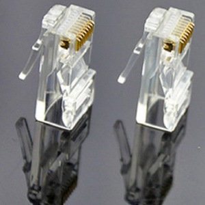 <b>Rj45</b> Network Connector 8P8C Gold Plated Phosphor Bronze Plug For Ethernet <b>Cable</b> 100 Pcs Per Box - Product Image 2