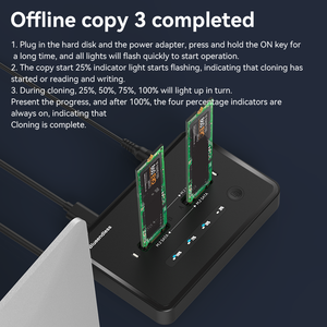 <span class=keywords><strong>M</strong></span>.2 NVME SATA NGFF SSD copiatore duplicatore Cloner Dual Bay <span class=keywords><strong>M</strong></span>.2 NVME SATA SSD Cloner Docking Station - Product Image 6