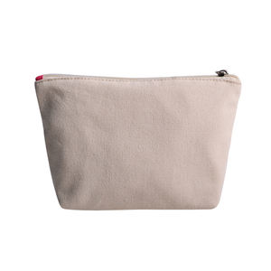 Bolsa de cosméticos de viaje de lona impresa personalizada ecológica, cremallera, Etiqueta Privada, diseño de flores para almacenamiento, maquillaje, logotipo traído - Product Image 3