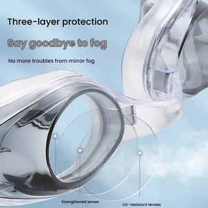 High-definition מוגן משקפי שחייה עם אנטי ערפל לצלילה מגן עיניים אטמי אוזניים עמיד למים עיצוב באגד - Product Image 2