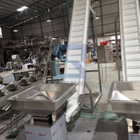 Ligne d'emballage à convoyeur à bande modulaire en PVC de qualité alimentaire avec cadre en acier inoxydable haute capacité et vitesse réglable