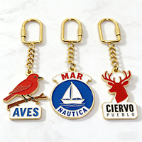 Porte-clés rond en métal de style unique, vente en gros d'usine, porte-clés en métal, anneaux porte-clés