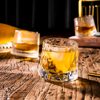 Ins Diamant Design Tasse Corps En Verre Vaisselle Verres Sans Plomb Pour Party Bar Casino Discothèque Rotatif Whisky Tasse À Vin Verre