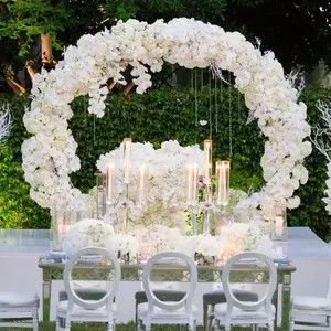 Arco de casamento com flor branca, arco para decoração de cerimônia e backdrop de 6.9ft