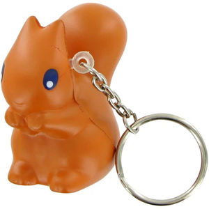 Porte-clés Écureuil Anti-stress Personnalisable avec Logo – Jouet Promotionnel en Mousse Souple pour Soulager l'Anxiété – Cadeau Fidget Nouveauté - Product Image 1
