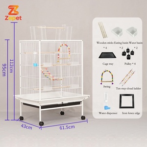 Nouvelle Arrivée Usine : Cage Sécurisée pour Oiseaux de Compagnie avec Forme de Toit Spécifique et Porte Anti-évasion - Product Image 4