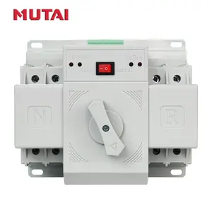 Disjuntor tipo CB classe mini ATS 10a 16a 25a 32a 40a 50a 63a gerador de 2 pólos 220V 400V 2P interruptor de transferência automática