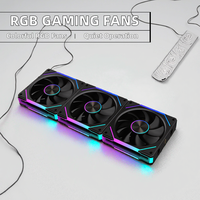 Ventilateurs de refroidissement RGB Lovingcool 120 mm PWM 4 broches SYNC 5 V 3 broches ARGB à roulement fluide 12 V pour boîtier d'ordinateur de jeu modulaire en blocs