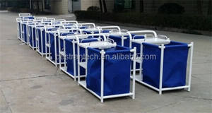 BT-SLT001 <span class=keywords><strong>pas</strong></span> <span class=keywords><strong>cher</strong></span> hôpital mobile S.S chariot à linge chariot à linge panier médical avec sac <span class=keywords><strong>en</strong></span> <span class=keywords><strong>toile</strong></span> roues prix - Product Image 5