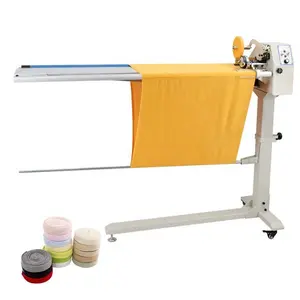 Automatic fabric roll strip binding ribbon slitting cutting machine