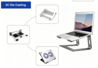 Pièces moulées sur mesure en alliage d'aluminium/zinc/magnésium, composants de lampe de moteur automobile 3C, tolérance de 0,01 mm, service de précision CT4-CT7