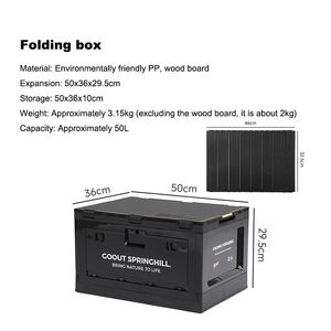 Organizador de Maletero Plegable de 50L para Camping y Picnic, Mesa de Camping con Caja de Almacenamiento - Product Image 3