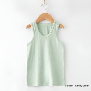 Débardeur d'été pour tout-petits garçons et filles, personnalisable (logo/couleur), en coton doux, vente en gros pour enfants - Product Image 2