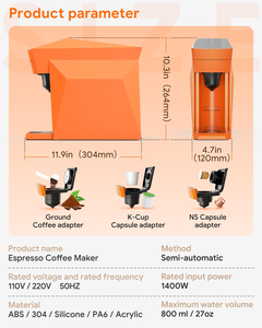 Cafetera Automática 4 en 1 para Cápsulas K-Cup con Sistema DG NS Multi-Cápsula, Fuente de Alimentación Eléctrica - Product Image 2