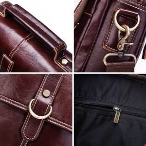 HUMERPAUL, bolso <span class=keywords><strong>de</strong></span> hombro a la moda para <span class=keywords><strong>hombre</strong></span>, bolsos <span class=keywords><strong>de</strong></span> mensajero informales <span class=keywords><strong>de</strong></span> <span class=keywords><strong>cuero</strong></span> genuino para el trabajo, Bolso con solapa para exteriores <span class=keywords><strong>de</strong></span> alta calidad para <span class=keywords><strong>hombre</strong></span> - Product Image 4