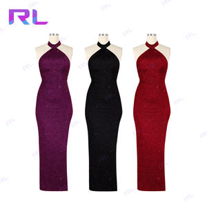 <span class=keywords><strong>Abito</strong></span> da donna personalizzato blu lusso senza maniche con strascico corea da donna in <span class=keywords><strong>raso</strong></span> di seta Maxi <span class=keywords><strong>abito</strong></span> estivo <span class=keywords><strong>lungo</strong></span> con paillettes - Product Image 1